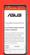 Secret Codes and Android Hacks स्क्रीनशॉट 3