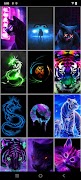 Neon Tiere Hintergründe Screenshot 4