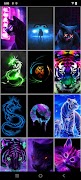 برنامه‌نما Neon Animals Wallpapers عکس از صفحه