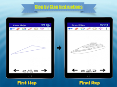 برنامه‌نما How to Draw Ship Step by Step عکس از صفحه