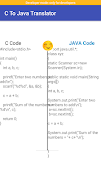 برنامه‌نما C to JAVA Translator عکس از صفحه