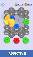 Color Hexa Sort: Merge Number Ekran Görüntüsü 2