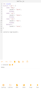 JavaScript Editor ảnh chụp màn hình 1