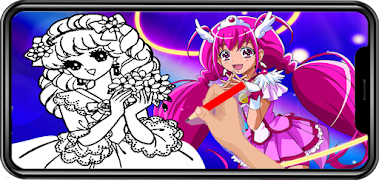 Poster Glitter Force Coloring