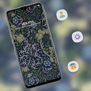Abstract Tiled pattern flower theme syot layar 2