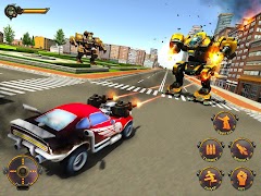 Robot Car War Transform Fight imagem de tela 7