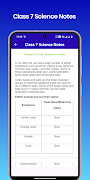 Class 7 Science Notes تصوير الشاشة 3