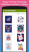 4th July Greetings اسکرین شاٹ 3