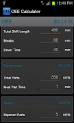 OEE Calculator screenshot 1