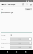 برنامه‌نما Simple Text Widget عکس از صفحه