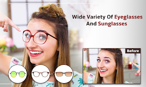 برنامه‌نما Frames Eyeglasses & Sunglasses: Face Snap Editor عکس از صفحه