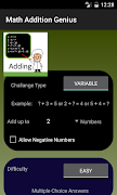Math Addition Genius پوسٹر