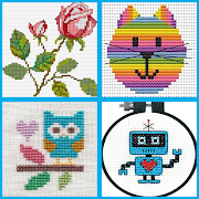 Reka bentuk Cross Stitch Patte syot layar 1