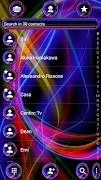 برنامه‌نما Dialer Theme Neon Abstract عکس از صفحه