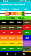 Direnç Renk Kodu Hesaplayıcısı Ekran Görüntüsü 1