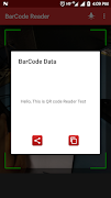 برنامه‌نما BarCode Reader عکس از صفحه