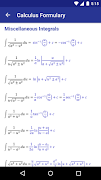 برنامه‌نما Calculus Formulary عکس از صفحه