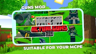 برنامه‌نما Guns Mod for Minecraft عکس از صفحه