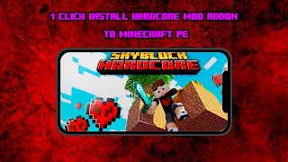 برنامه‌نما Hardcore Mod Addon Minecraft عکس از صفحه