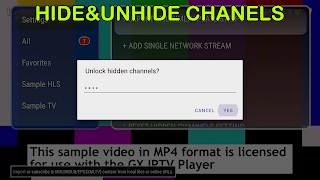 برنامه‌نما GX IPTV Player Pro عکس از صفحه