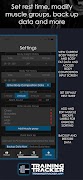 4 Schermata Training Tracker - Workout Log