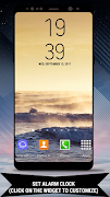 Digi Clock Widget Galaxy Note8 截图 2