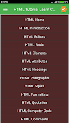 1 Schermata HTML Tutorial Code Tags CSS