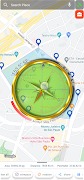 GPS Map & Place Search Compass plakat