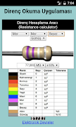 برنامه‌نما Resistor Calculator عکس از صفحه