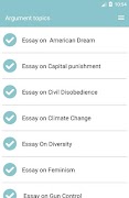 Argument topics اسکرین شاٹ 1