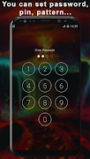 1 Schermata Volcano Pattern Lock Screen