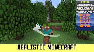 Realistic Minecraft PE Mod تصوير الشاشة 1