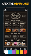 Menu Maker - Vintage Design 截图 2