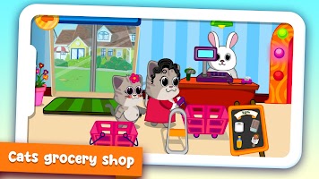 برنامه‌نما Cat games for kids: shop games عکس از صفحه