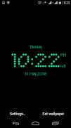 Dotted digital clock lwp Ekran Görüntüsü 3