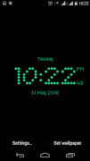 Dotted digital clock lwp Screenshot 3