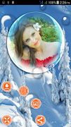 برنامه‌نما Snowfall Photo Frames عکس از صفحه