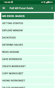 Full MS Excel Guide স্ক্রিনশট 1