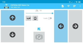 برنامه‌نما ESP8266 WiFi Robot Car عکس از صفحه