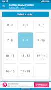 برنامه‌نما Subtraction Memorizer عکس از صفحه