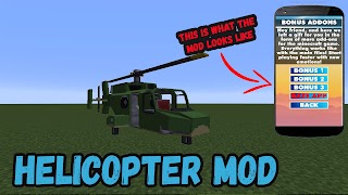 برنامه‌نما Helicopter Mod For Minecraft عکس از صفحه