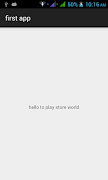 First Play Store App poster