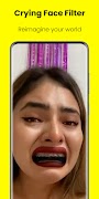 برنامه‌نما Crying Face Filter Video عکس از صفحه