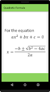 Maths Algebra Formula captura de pantalla 1