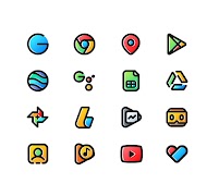Doodle Iconpack captura de pantalla 2