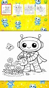 Robot Coloring Book پوسٹر