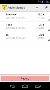 Audio Memos - Voice Recorder スクリーンショット 3