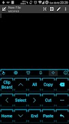 Keyboard Theme Neon 2 Cyan syot layar 3