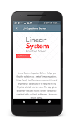 Linear System Equations Solver ảnh chụp màn hình 3