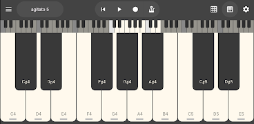 Piano Synth. Music Synthesizer plakat